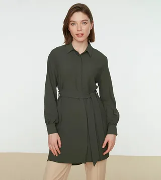 Belted Tunic Shirt