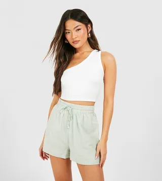 Linen Tie Waist Shorts