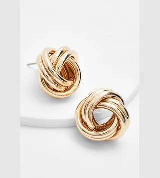 Knot Detail Stud Earrings