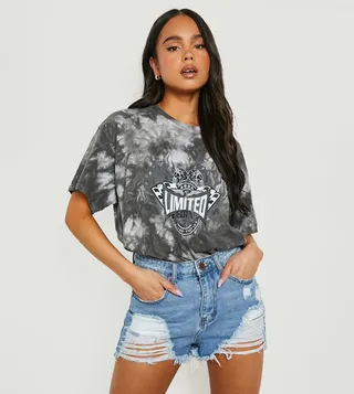 Recycled Distressed Denim Shorts