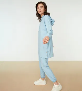 Snapped Hooded Hijab Tracksuit Set