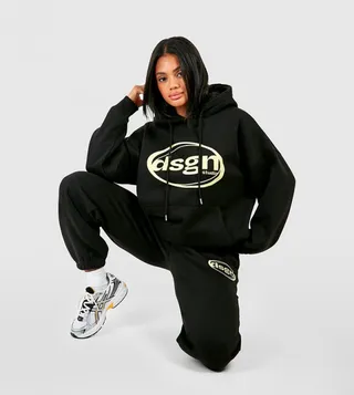 Design Studio Hoodie and Cuffed Jogger Tracksuit Set