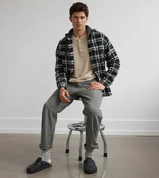 Super Soft Plaid Hooded Shacket