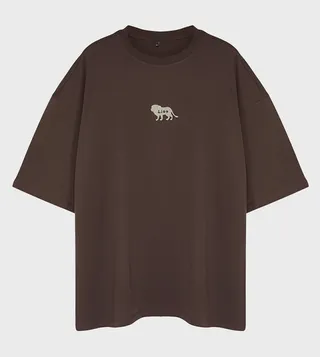 Plus & Tall Embroidered Oversized T-Shirt