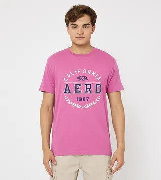 Aero Men's Logo Embroidered T-Shirt