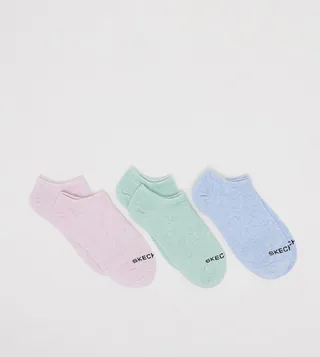Pack of 3 Non Terry No Show Socks