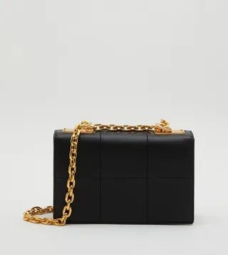 Georgette Chain Handle Shoulder Bag