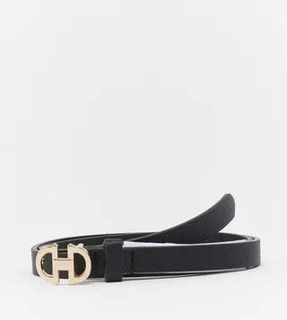 Buckle Closure Textured Belt