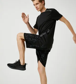 Printed Drawstring Waist Shorts