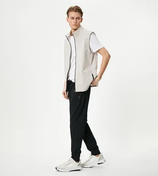 Solid Drawstring Waist Joggers