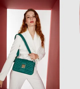 Quilted Flap Shoulder Bag