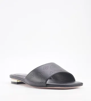 VALLES Logo Detail Flat Sandals