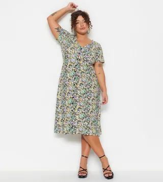 Floral Print Midi Dress