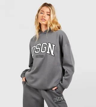Dsgn Studio Applique Oversized Hoodie