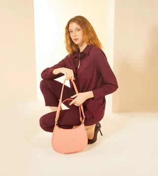 Monogram Printed Shoulder Bag