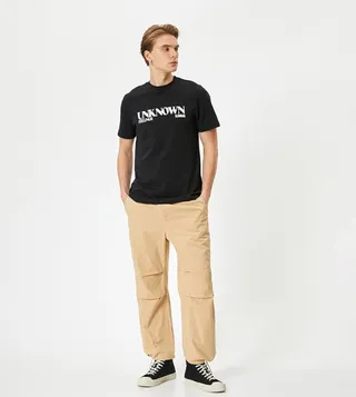Oversized Parachute Cargo Pants