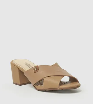 ALTAY Criss-Cross Block Heel Sandals