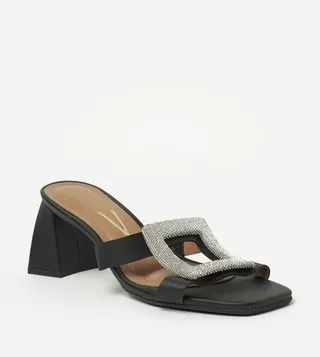 INDIA Embellished Block Heel Sandals