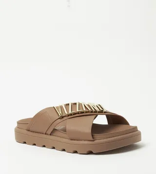 SAMIRA Metal Accent Flatform Sandals
