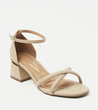 ZARIA Ankle Strap Block Heel Sandals