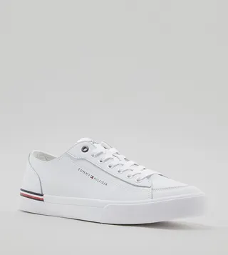 Flag Detail Lace-Up Sneakers