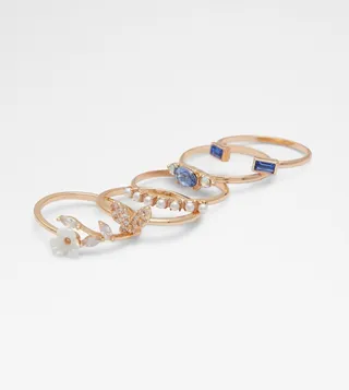 ASERACIA Multipack Embellished Rings