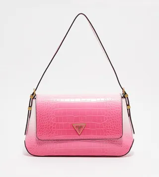 Ombre Textured Shoulder Bag