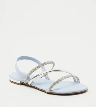 ZAINA Embellished Flat Sandals
