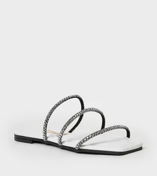 BOWEN Embellished Flat Sandals