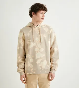 Tie-Dye Patterned Long Sleeves Hoodie