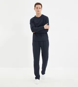 Solid Regular Fit Night Suit
