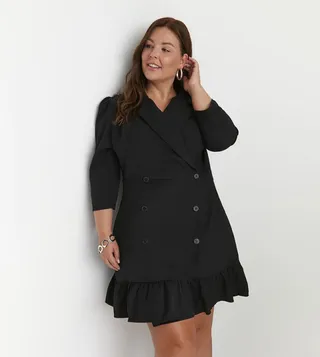 Woven Jacket Dress