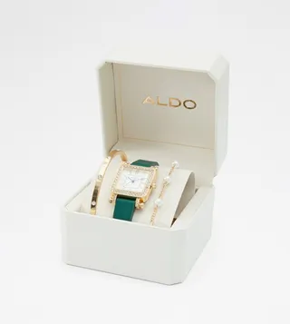 RAELYN Embellished Watch and Bracelet Set
