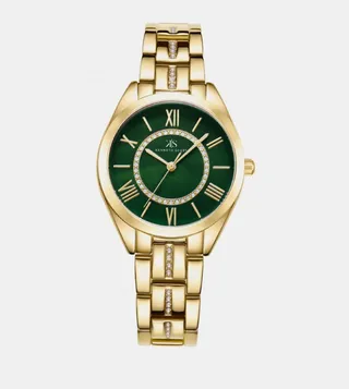Green Dial Analog Watch