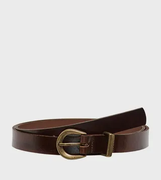 Buckle Closure Leather Belt