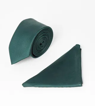 Jacquard Tie with Pocket Square