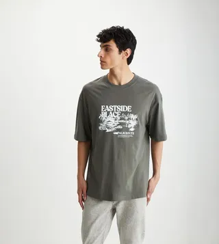 Printed Crew Neck T-Shirt