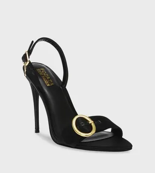 REVELED Ankle Strap Heel Sandals
