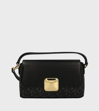 SANDRA Monogram Flap Crossbody Bag 