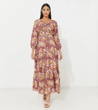 Aero Floral Printed Maxi Dress