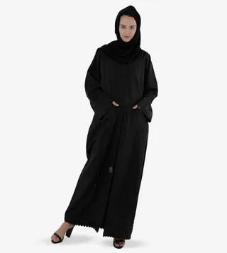 Front Open Long Sleeves Abaya