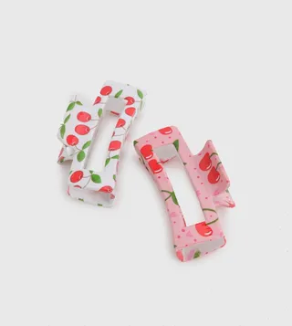 2 Pack Cherry Detail Claw Clips