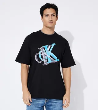 3D Logo Printed Short Sleeves T-Shirt