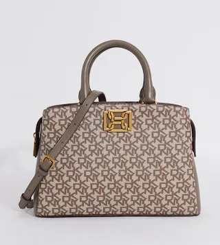 DANICA Monogram Patterned Satchel Bag