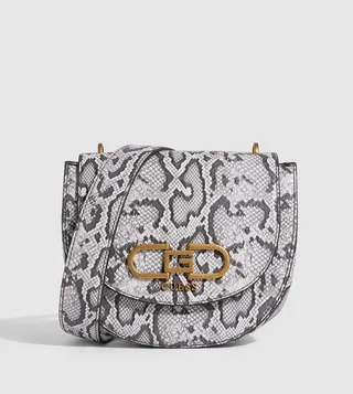 Snakeskin Patterned Mini Bag with Sling