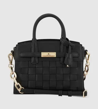 DAX Patterned Logo Detail Satchel Bag