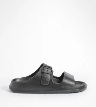 Double Strap Chunky Slide Sandals