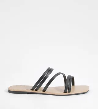 Wide Fit Studded Sole Strappy Sandals