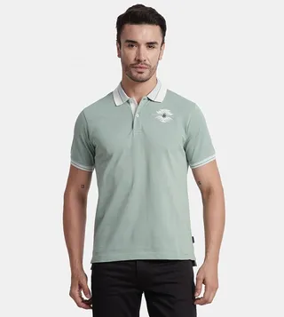Logo Embroidered Short Sleeves Polo T-Shirt