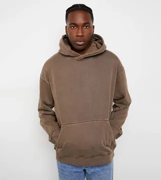 Solid Long Sleeves Hooded Sweatshirt